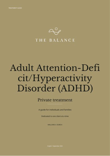 Adult Attention-Deficit/Hyperactivity Disorder (ADHD) | Treatment guide