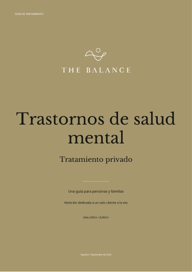 Trastornos de salud mental | Guía de tratamiento