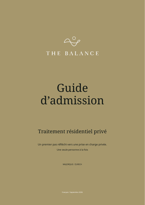 Guide d’admission THE BALANCE avec couverture dorée