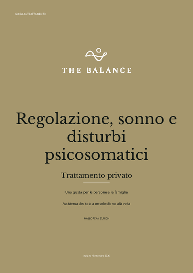 Guida al trattamento: Regolazione, sonno e disturbi psicosomatici