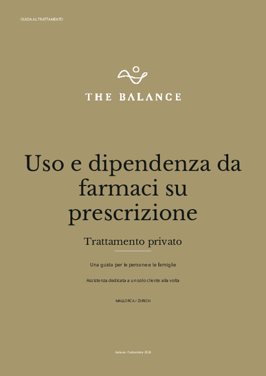 Guida al trattamento: Uso e dipendenza da farmaci su prescrizione