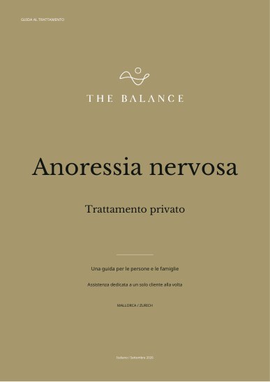 Anoressia nervosa | Guida al trattamento