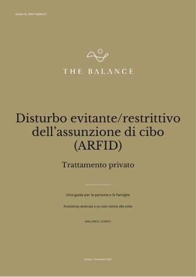 Disturbo evitante/restrittivo dell’assunzione di cibo (ARFID) | Guida al trattamento