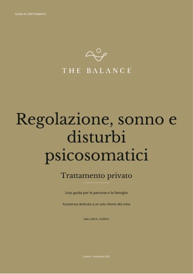 Regolazione, sonno e disturbi psicosomatici | Guida al trattamento
