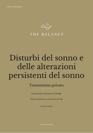 Disturbi del sonno e delle alterazioni persistenti del sonno | Guida al trattamento