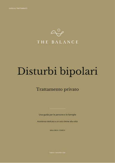 Disturbi bipolari | Guida al trattamento