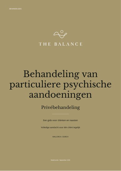 Behandeling van particuliere psychische aandoeningen | Behandelgids