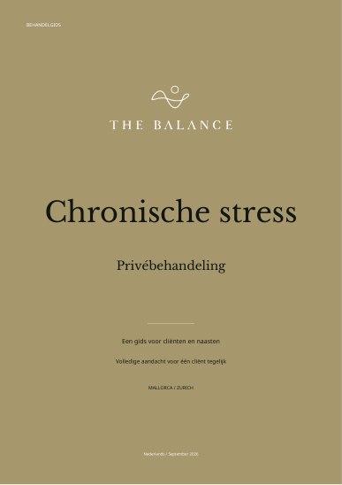 Chronische stress | Behandelgids