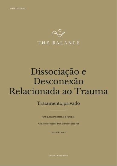 Dissociação e Desconexão Relacionada ao Trauma | Guia de tratamento