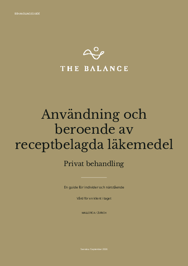 Behandlingsguide: Användning och beroende av receptbelagda läkemedel