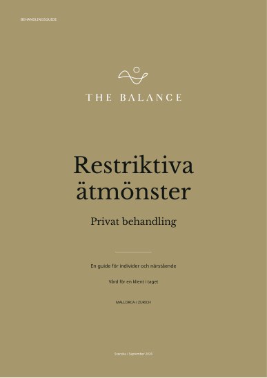 Restriktiva ätmönster | Behandlingsguide