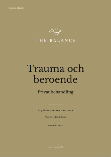 Trauma och beroende | Behandlingsguide