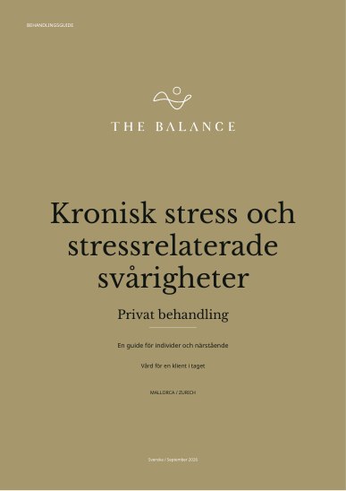 Kronisk stress och stressrelaterade svårigheter | Behandlingsguide