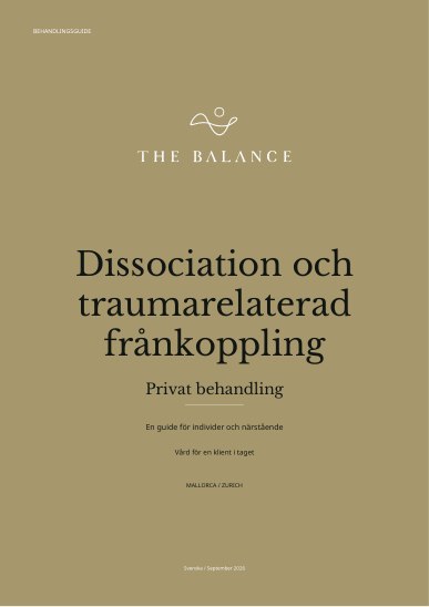 Dissociation och traumarelaterad frånkoppling | Behandlingsguide