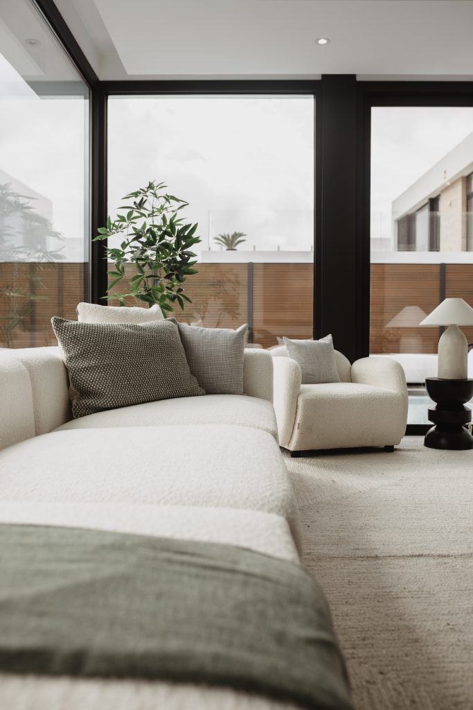 Tranquil bedroom interior in luxury rehab accommodation