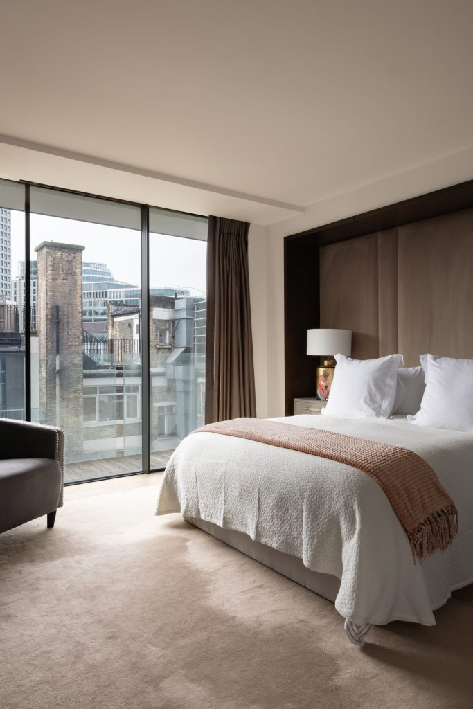 Elegant interior living space in private luxury rehab residence